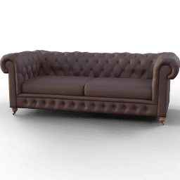 Sofa 2seat diamond pattern legs