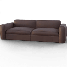 Sofa 2seat leather lunge