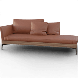 Sofa 2seat leather scandinavian luxury