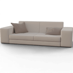 Sofa 2seat modern cubic upholstered