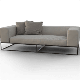 Sofa 2Seat Modern metal base