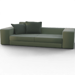Sofa 2seat modern simple cubic upholstered