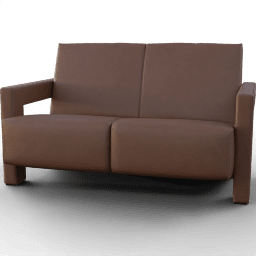 Sofa 2seat vintage leather