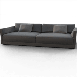 Sofa 3seat modern long upholstered