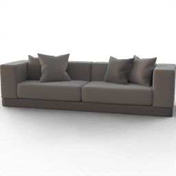 Sofa 3seat modern two color
