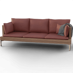Sofa 3Seat Wooden A