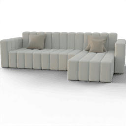 Sofa Puffy Corner Upholstered A