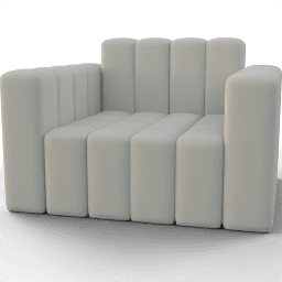 Sofa Puffy Snuggler Upholstered A