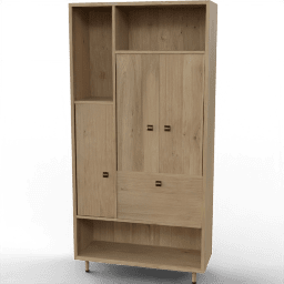 Cabinet Vintiger 4door open shelves