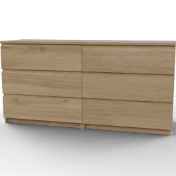 Dresser Malm 3 drawers double