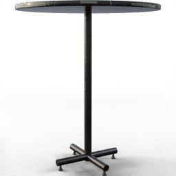 Table Bar modern round marble