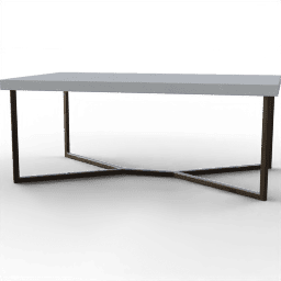 Table Coffee metal concrete rectangular