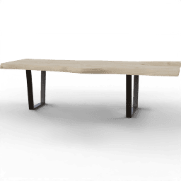 Table Coffee rustical log rectangular