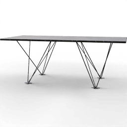 Table Dining modern rectangular marble