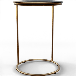 Table Side circular limestone