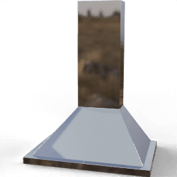 Cooker hood Pyramid shape metallic