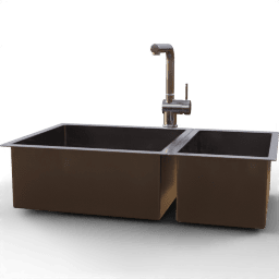Sink Double rectangular