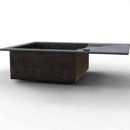 Sink Single steel black