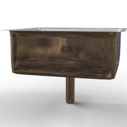 Sink Single undermount square