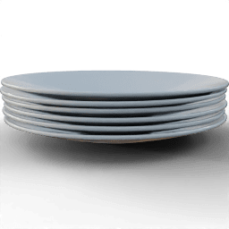 Dinnerware Zimax plate stacked side