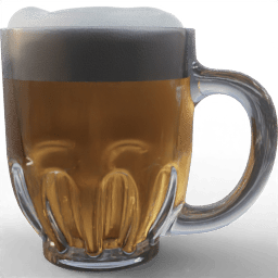 Drinkware Glass beer pint filled