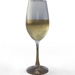 Drinkware Glass wine white filled