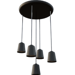 Lamp Ceiling hanging 5shade