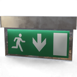 Sign Exit wall infographic A