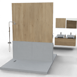 Bathroom Full large bathtub shower