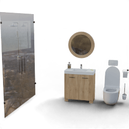 Bathroom Full small shower