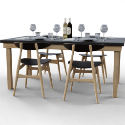 Table Dining 4seat scandinavian