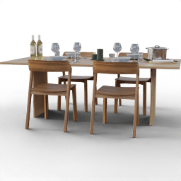 Table Dining 4seat simple