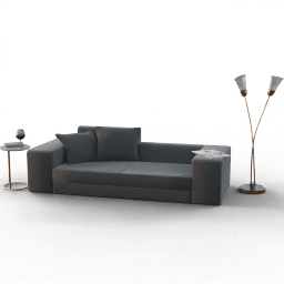 Living room Seating area 2seat upholstered small