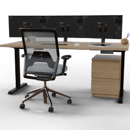 Office Desk station 3 screen