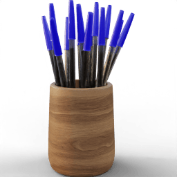 Pen Holder colored pens