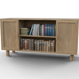 Study Books cabinet Echo open two door