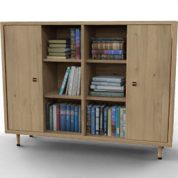 Study Books sideboard Vintiger 2door open