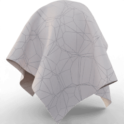 Fabric Bedding pattern overlaying geometry