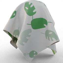 Fabric Bedding pattern plant