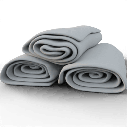 Towel Rolled stacked A