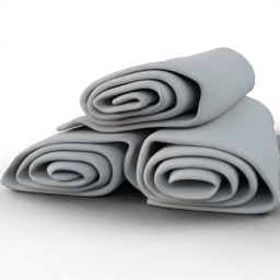 Towel Rolled stacked B