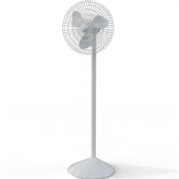 Fan Standing white