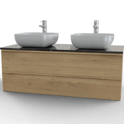 Sink Cabinet wide 2sinks