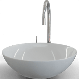 Sink Ceramic bowl split