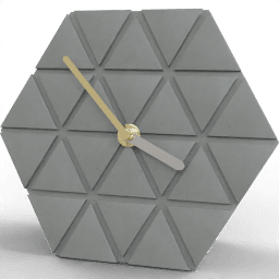 Clock Table hexagonal