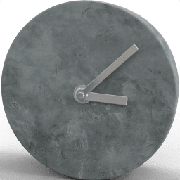 Clock Table onyx