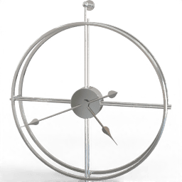 Clock Wall metal frame circular