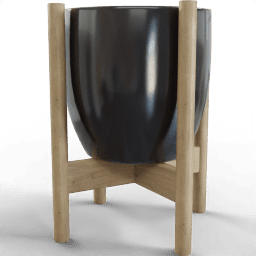 Pot Circular simple wooden pedestal