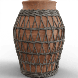 Vase Wicker wrapped