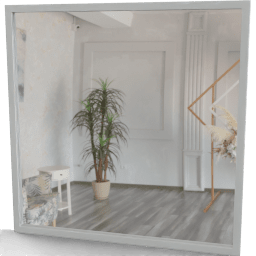 Mirror Rectangular frame baclklit
